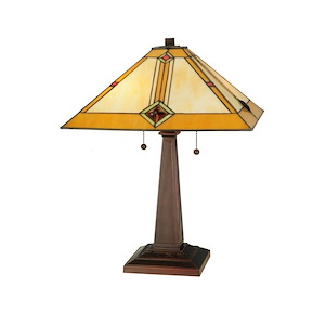 22 Inch H Diamond Mission Table Lamp