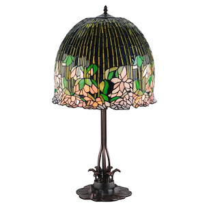 32 Inch H Tiffany Flowering Lotus Table Lamp