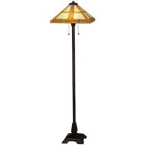 62 Inch H Prairie Straw Floor Lamp - 445052