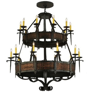 Costello - 20 Light 2-Tier Chandelier-52.5 Inches Tall and 47.5 Inches Wide - 1351342