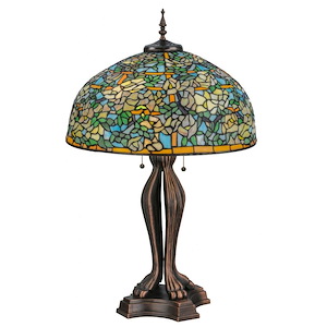36 Inch H Tiffany Laburnum Trellis Table Lamp