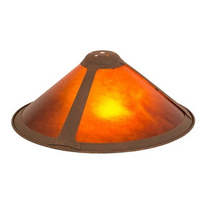 Sutter - Glass Shade-6.5 Inches Tall and 17 Inches Wide - 1351417