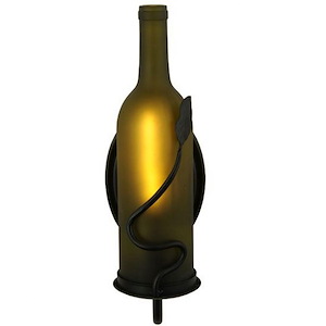 Tuscan Vineyard - 1 Light Wine Bottle Wall Sconce-13.5 Inches Tall and 4.25 Inches Wide - 1351475