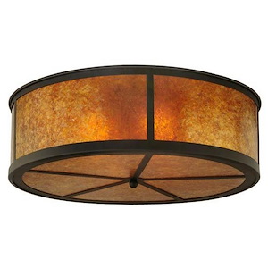 Smythe Craftsman - 4 Light Flush Mount-10.5 Inches Tall and 28 Inches Wide - 1351494