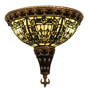 11.5 Inch W Fleur-De-Lis Wall Sconce - 826125
