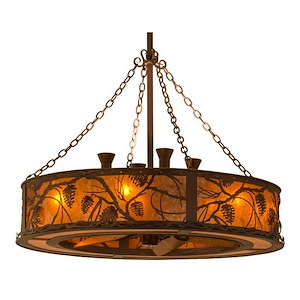 Whispering Pines - 8 Light Fandelier-52 Inches Tall and 44 Inches Wide - 1351543