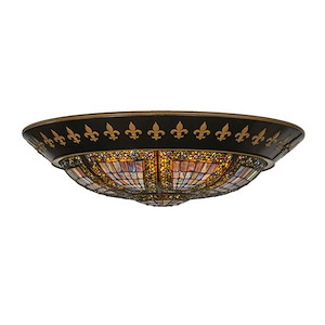 Fleur-de-lis - 8 Light Flush Mount-13.5 Inches Tall and 53 Inches Wide - 1351567