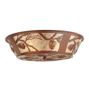Whispering Pines - 4 Light Flush Mount-7.25 Inches Tall and 22.5 Inches Wide - 1351568