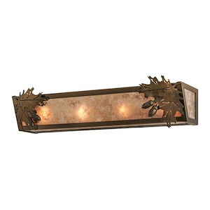 Oak Leaf & Acorn - 4 Light Bath Vanity-6 Inches Tall and 24 Inches Wide - 1351586
