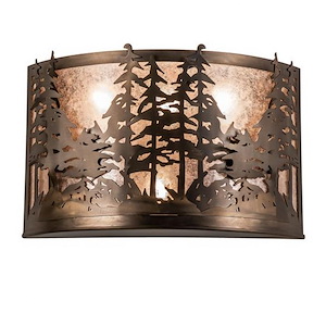 Tall Pines - 4 Light Wall Sconce-13 Inches Tall and 20 Inches Wide - 1351610