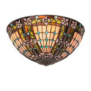 Fleur-de-lis - 2 Light Wall Sconce-8 Inches Tall and 16 Inches Wide - 1351757