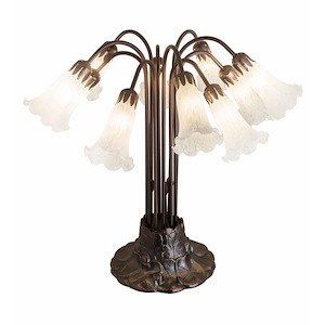 White Pond Lily - 22 Inch Ten Light Table Lamp - 830884