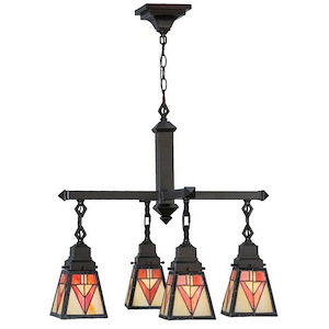 Otero Mission - 4 Light Chandelier-29 Inches Tall and 24 Inches Wide