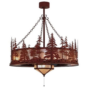 Tall Pines - 8 Light Fandelier-48 Inches Tall and 44 Inches Wide - 1351795