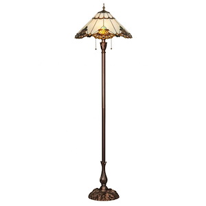 63 Inch H Shell With Jewels Floor Lamp