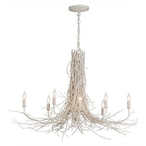 Twigs - 8 Light Chandelier-26 Inches Tall and 20 Inches Wide - 1351908