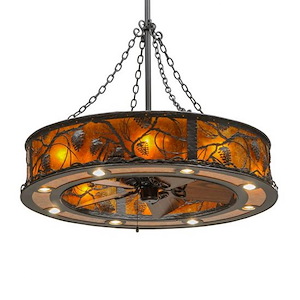 Whispering Pines - 8 Light Fandelier-48 Inches Tall and 44.5 Inches Wide - 1352031