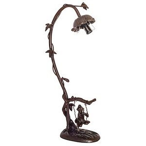Cherub On Swing - 1 Light Accent Lamp-16 Inches Tall and 4 Inches Wide