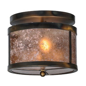 Smythe Craftsman - 2 Light Flush Mount-10 Inches Tall and 11.5 Inches Wide - 1352167