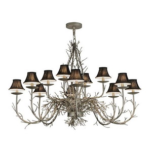 Twigs - 12 Light Chandelier-39 Inches Tall and 50 Inches Wide - 1352184