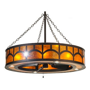 Mission Hill Top - 8 Light Fandelier-72 Inches Tall and 44 Inches Wide - 1352318