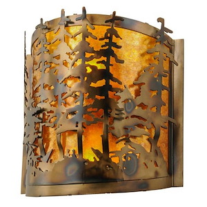 Tall Pines - 2 Light Wall Sconce-14 Inches Tall and 14 Inches Wide - 1352349