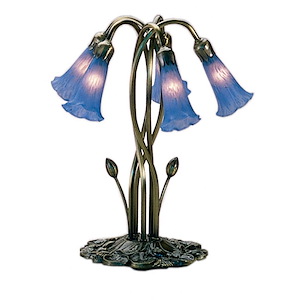 Blue Pond Lily - 5 Light Accent Lamp - 74804