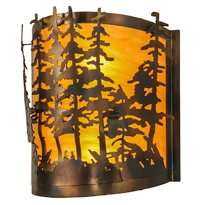 Tall Pines - 2 Light Wall Sconce-12.5 Inches Tall and 11.5 Inches Wide - 1352439