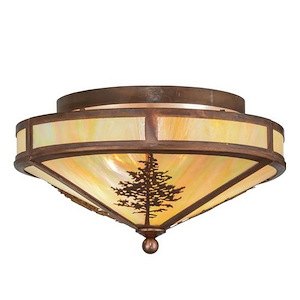 Tamarack - 2 Light Flush Mount-9 Inches Tall and 16 Inches Wide - 1352496