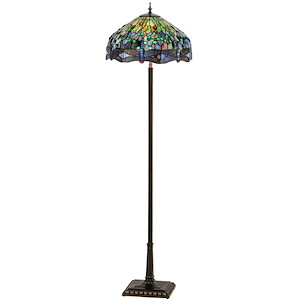 67 Inch H Tiffany Hanginghead Dragonfly Floor Lamp - 830375