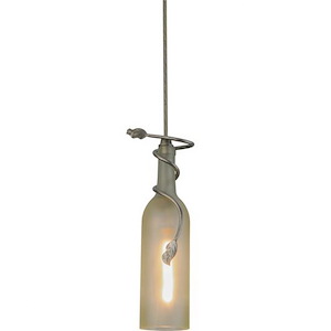 Tuscan Vineyard - 1 Light Wine Bottle Mini Pendant-13 Inches Tall and 5 Inches Wide - 1352549