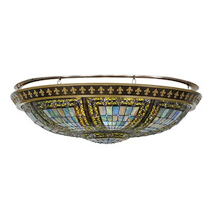 Fleur-de-lis - 8 Light Flush Mount-13.5 Inches Tall and 44.5 Inches Wide - 1352639