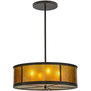 Smythe Craftsman - 4 Light Pendant-37 Inches Tall and 28 Inches Wide - 1352719