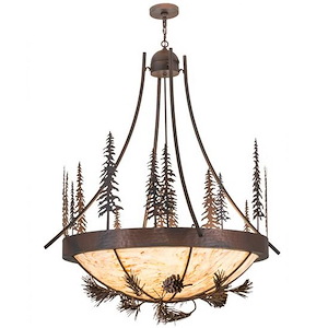 Tall Pines - 8 Light Inverted Pendant-63 Inches Tall and 50 Inches Wide - 1352748