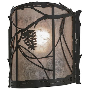 Whispering Pines - 1 Light Wall Sconce-10 Inches Tall and 9 Inches Wide - 1352836