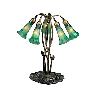 Green Pond Lily - 5 Light Accent Lamp