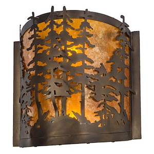 Tall Pines - 2 Light Wall Sconce-12.5 Inches Tall and 12 Inches Wide - 1352879