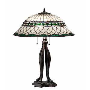 Tiffany Roman - Three Light Table Lamp - 927918