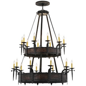 Costello - 20 Light 2-Tier Chandelier-61 Inches Tall and 48 Inches Wide - 1352940