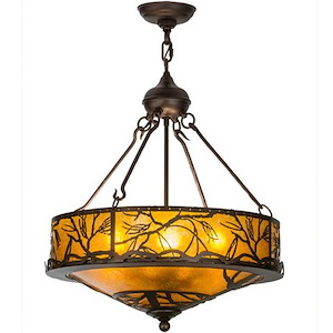 Branches - 4 Light Inverted Pendant-27 Inches Tall and 20 Inches Wide - 1352948
