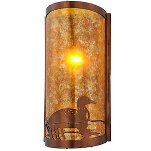 Loon - 1 Light Right Wall Sconce-18 Inches Tall and 9 Inches Wide - 1352989