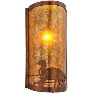 Loon - 1 Light Left Wall Sconce-18 Inches Tall and 9 Inches Wide - 1352990