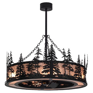Tall Pines - 8 Light Fandelier-57 Inches Tall and 45 Inches Wide - 1352994