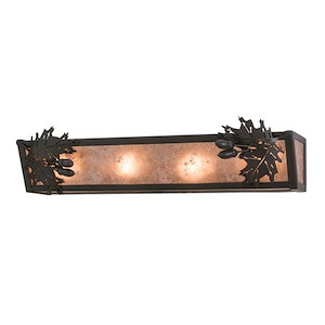 Oak Leaf & Acorn - 4 Light Bath Vanity-5.5 Inches Tall and 24 Inches Wide - 1353087