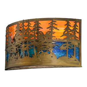 Tall Pines - 2 Light Wall Sconce-18 Inches Tall and 36 Inches Wide - 1353125