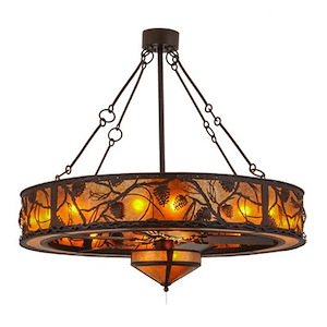 Whispering Pines - 16 Light Fandelier-47 Inches Tall and 52 Inches Wide - 1353131