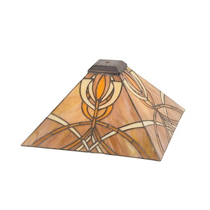 13 Inch Square Glasgow Bungalow Shade