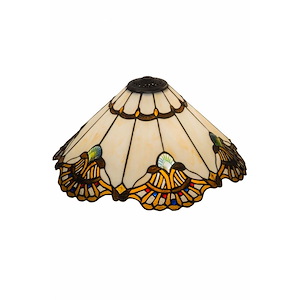 20 Inch Wide Shell with Jewels Shade - 829697