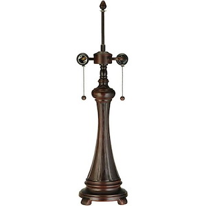 24 Inch High Fluted Table Base