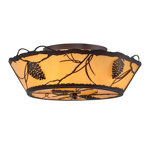 Whispering Pines - 4 Light Flush Mount-8.5 Inches Tall and 22 Inches Wide - 1353305